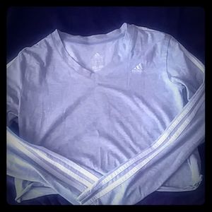 Adidas long sleeve cropped shirt